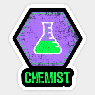 Chemist erlenmeyer flask Sticker